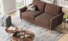 Vesgantti 65'' Loveseat Sofa Couch for Living Room, Modern Sofa,Small Couches for Small Spaces, Upholstered 2-Seater Love Seats Couch for Bedroom, Apartment, Home Office, Tool-Free Assembly