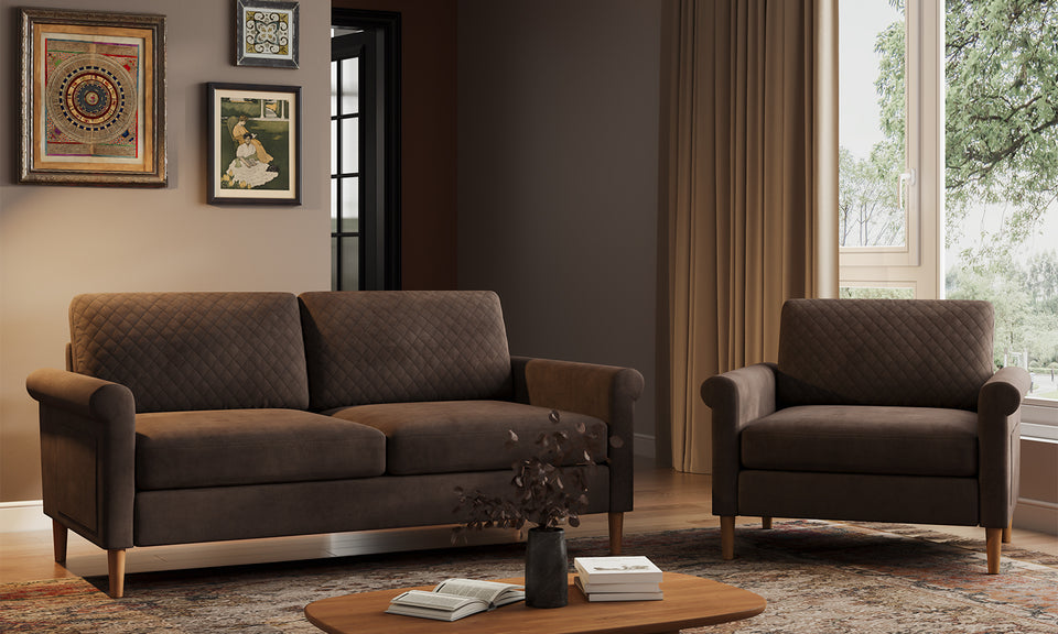 Vesgantti 65'' Loveseat Sofa Couch for Living Room, Modern Sofa,Small Couches for Small Spaces, Upholstered 2-Seater Love Seats Couch for Bedroom, Apartment, Home Office, Tool-Free Assembly