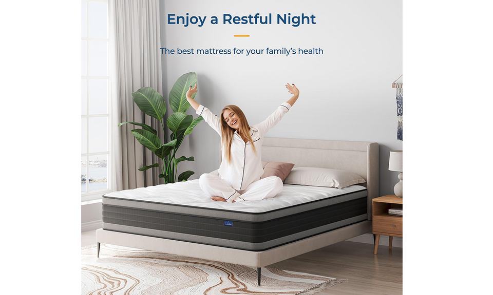 Vesgantti Traditional Hybrid Mattress-8"/10”/12”/14"-Tight Top Mattress Series -Medium