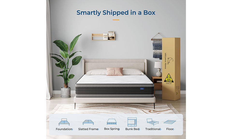 Vesgantti Traditional Hybrid Mattress-8"/10”/12”/14"-Tight Top Mattress Series -Medium