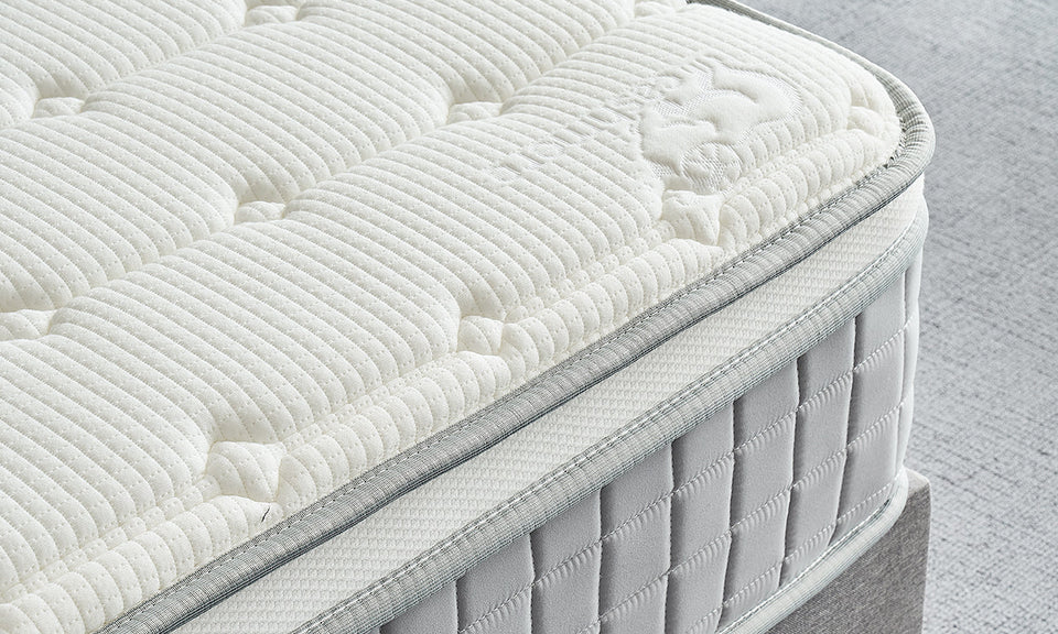 Vesgantti Mattresses 12 Inch Innerspring Hybrid Mattress, Pressure Relief Pocket Spring with Breathable Memory Foam, CertiPUR-US