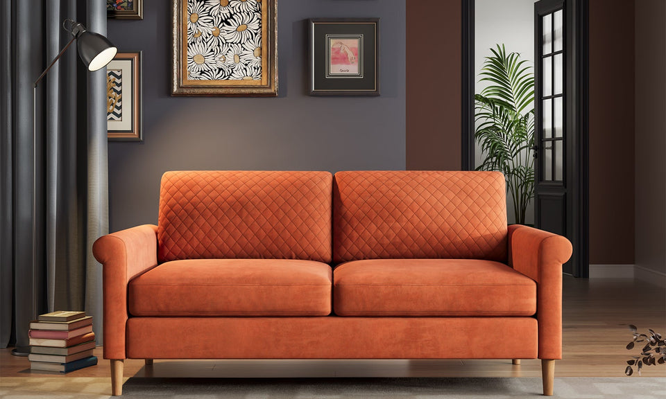 Vesgantti 65'' Loveseat Sofa Couch New for Living Room, Modern Sofa,Small Couches for Small Spaces, Upholstered 2-Seater Love Seats Couch for Bedroom, Apartment, Home Office, Tool-Free Assembly