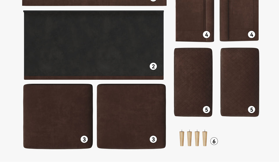 Vesgantti 65'' Loveseat Sofa Couch for Living Room, Modern Sofa,Small Couches for Small Spaces, Upholstered 2-Seater Love Seats Couch for Bedroom, Apartment, Home Office, Tool-Free Assembly