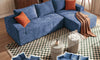 Vesgantti 95" Boneless Couch, L-Shape Sectional with Right/Left Chaise, Chenille Cloud Couches Modular Sofa, No Assembly Required