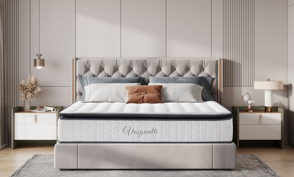 Vesgantti Nova Future Hybrid Mattress-12 Inch Pillow Top Mattress