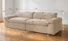 Vesgantti 118" Deep Seat Modular Sofa, Corduroy Cloud Comfort Couch with Curved Armrests, No Assembly Required