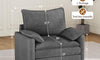 Vesgantti Modular Sectional Sofa, Cloud Couch, Modern Corduroy/Chenille, Height Adjustable, Cloud-Like Comfort, Deep Seat, Movable Ottoman, Couches for Living Room