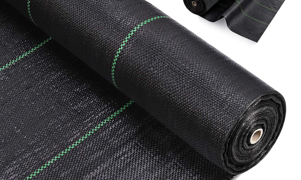 6ftx300ft Weed Barrier Landscape 3.2oz Fabric Heavy Duty, Woven Weed Control Cloth, Woven Geotextile Fabric for Underlayment, Gardening Ground, Commercial Driveway Weed Block Cover Mat