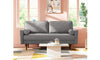 Vesgantti Two/Three Seater Sofa, Modern Velvet Loveseat Sofa, Modern Small Couch with 2 Pillows for Living Room, Comfy Sofa
