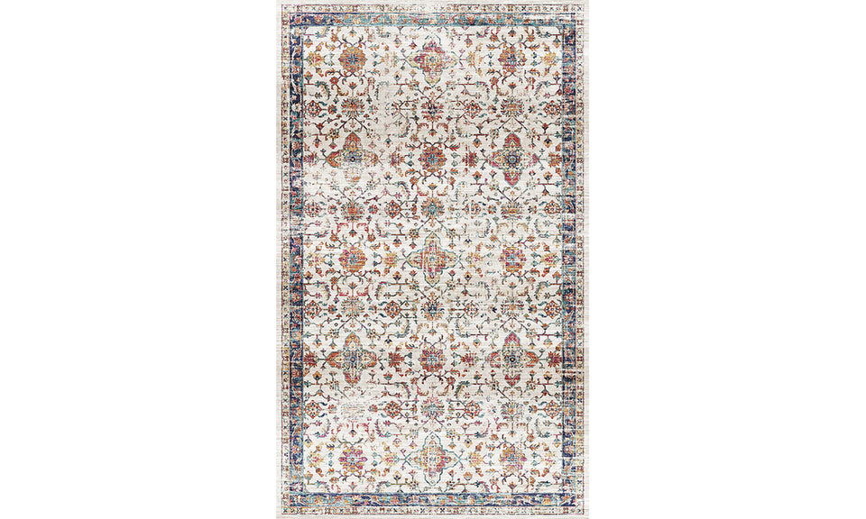 Lightweight Washable Oriental Area Rug for Living Room, Bedroom, Dining Room, Office