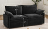 Vesgantti Modular Sectional Sofa, Cloud Couch, Modern Corduroy/Chenille, Height Adjustable, Cloud-Like Comfort, Deep Seat, Movable Ottoman, Couches for Living Room