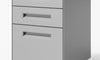 Dripex 3-Drawer Mobile File Cabinet with Lock, Metal Rolling Filing Cabinet for Home Office, Fully Assembled
