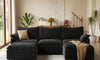 Vesgantti Modular Sectional Sofa, Cloud Couch, Modern Corduroy/Chenille, Height Adjustable, Cloud-Like Comfort, Deep Seat, Movable Ottoman, Couches for Living Room