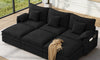 Vesgantti Modular Sectional Sofa, Cloud Couch, Modern Corduroy/Chenille, Height Adjustable, Cloud-Like Comfort, Deep Seat, Movable Ottoman, Couches for Living Room