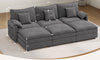 Vesgantti Modular Sectional Sofa, Cloud Couch, Modern Corduroy/Chenille, Height Adjustable, Cloud-Like Comfort, Deep Seat, Movable Ottoman, Couches for Living Room