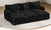Vesgantti Modular Sectional Sofa, Cloud Couch, Modern Corduroy/Chenille, Height Adjustable, Cloud-Like Comfort, Deep Seat, Movable Ottoman, Couches for Living Room