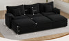 Vesgantti Modular Sectional Sofa, Cloud Couch, Modern Corduroy/Chenille, Height Adjustable, Cloud-Like Comfort, Deep Seat, Movable Ottoman, Couches for Living Room