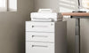 Dripex 3-Drawer Mobile File Cabinet with Lock, Metal Rolling Filing Cabinet for Home Office, Fully Assembled