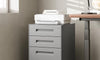 Dripex 3-Drawer Mobile File Cabinet with Lock, Metal Rolling Filing Cabinet for Home Office, Fully Assembled