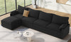Vesgantti Modular Sectional Sofa, Cloud Couch, Modern Corduroy/Chenille, Height Adjustable, Cloud-Like Comfort, Deep Seat, Movable Ottoman, Couches for Living Room
