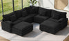 Vesgantti Modular Sectional Sofa, Cloud Couch, Modern Corduroy/Chenille, Height Adjustable, Cloud-Like Comfort, Deep Seat, Movable Ottoman, Couches for Living Room