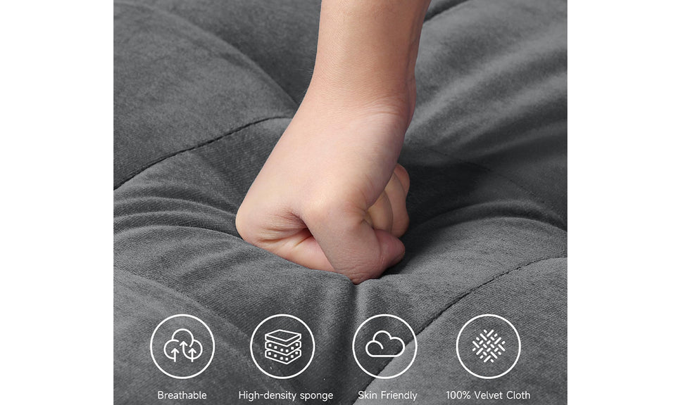 Vesgantti Two/Three Seater Sofa, Modern Velvet Loveseat Sofa, Modern Small Couch with 2 Pillows for Living Room, Comfy Sofa