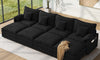 Vesgantti Modular Sectional Sofa, Cloud Couch, Modern Corduroy/Chenille, Height Adjustable, Cloud-Like Comfort, Deep Seat, Movable Ottoman, Couches for Living Room