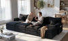 Vesgantti Modular Sectional Sofa, Cloud Couch, Modern Corduroy/Chenille, Height Adjustable, Cloud-Like Comfort, Deep Seat, Movable Ottoman, Couches for Living Room