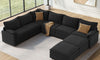 Vesgantti Modular Sectional Sofa, Cloud Couch, Modern Corduroy/Chenille, Height Adjustable, Cloud-Like Comfort, Deep Seat, Movable Ottoman, Couches for Living Room