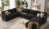 Vesgantti Modular Sectional Sofa, Cloud Couch, Modern Corduroy/Chenille, Height Adjustable, Cloud-Like Comfort, Deep Seat, Movable Ottoman, Couches for Living Room