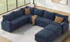 Vesgantti Modular Sectional Sofa, Cloud Couch, Modern Corduroy/Chenille, Height Adjustable, Cloud-Like Comfort, Deep Seat, Movable Ottoman, Couches for Living Room