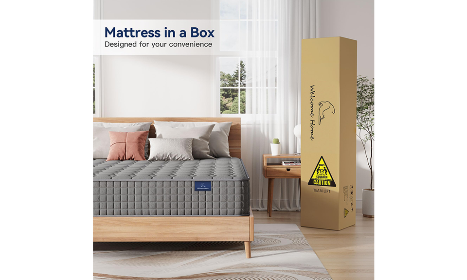 Vesgantti Original Hybird Mattress Grey-8/10/12"- Medium Firm Feel