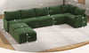Vesgantti Modular Sectional Sofa, Cloud Couch, Modern Corduroy/Chenille, Height Adjustable, Cloud-Like Comfort, Deep Seat, Movable Ottoman, Couches for Living Room