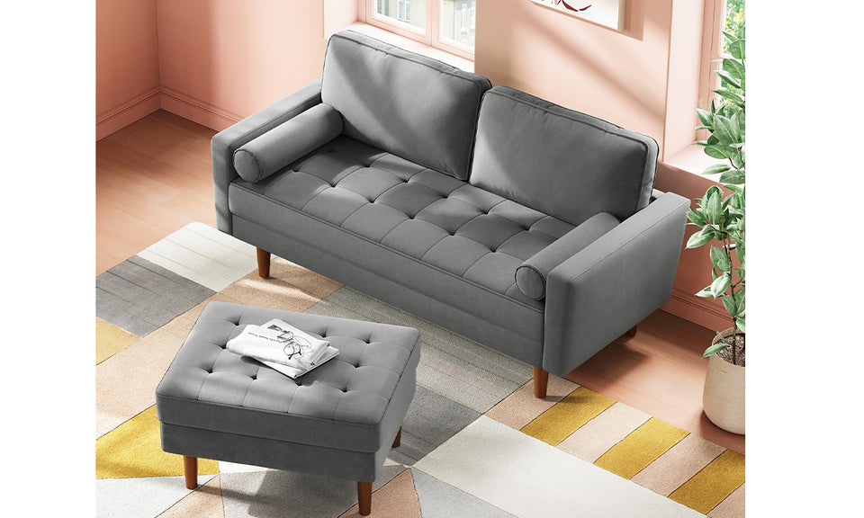 Vesgantti Two/Three Seater Sofa, Modern Velvet Loveseat Sofa, Modern S ...