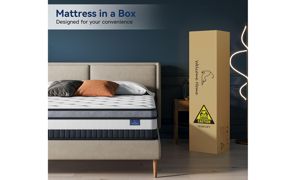 Vesgantti Nova Luxe Hybrid Mattress-8/10/12"- Medium Firm Feel