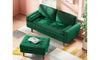 Vesgantti Two/Three Seater Sofa, Modern Velvet Loveseat Sofa, Modern Small Couch with 2 Pillows for Living Room, Comfy Sofa