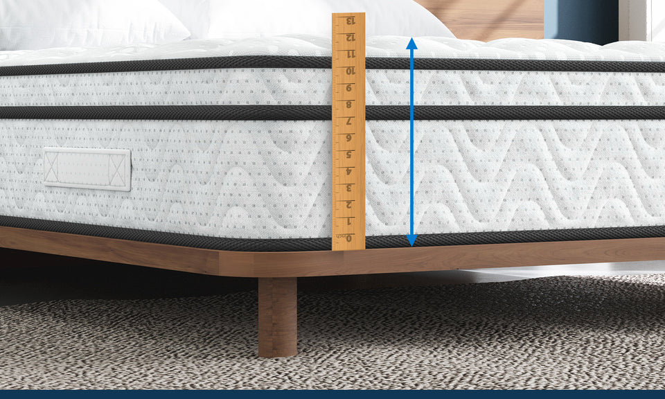 Vesgantti Queen Size Mattress 12 Inch, Cool Sleep Hybrid Mattress in a Box | Fiberglass-Free, Memory Foam & Pocket Springs, Ergonomic Design, Pressure Relief, Medium Firm Feel, 60"*80"*12"