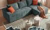 Vesgantti 95" Boneless Couch, L-Shape Sectional with Right/Left Chaise, Chenille Cloud Couches Modular Sofa, No Assembly Required