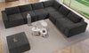 Vesgantti 114" 145.6" 143.7" L/U Shaped Boneless Cloud Couch, Chenille Sectional Modular Sofa Couch with Ottoman, No Assembly Required, Free Combination