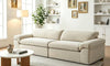 Vesgantti 118" Deep Seat Modular Sofa, Corduroy Cloud Comfort Couch with Curved Armrests, No Assembly Required