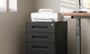 Dripex 3-Drawer Mobile File Cabinet with Lock, Metal Rolling Filing Cabinet for Home Office, Fully Assembled