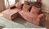 Vesgantti 95" Boneless Couch, L-Shape Sectional with Right/Left Chaise, Chenille Cloud Couches Modular Sofa, No Assembly Required