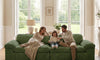 Vesgantti 118" Deep Seat Modular Sofa, Corduroy Cloud Comfort Couch with Curved Armrests, No Assembly Required