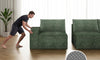 Vesgantti 114" 145.6" 143.7" L/U Shaped Boneless Cloud Couch, Chenille Sectional Modular Sofa Couch with Ottoman, No Assembly Required, Free Combination