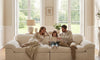 Vesgantti 118" Deep Seat Modular Sofa, Corduroy Cloud Comfort Couch with Curved Armrests, No Assembly Required