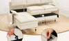 Vesgantti Modular Sectional Sofa, Cloud Couch, Modern Corduroy/Chenille, Height Adjustable, Cloud-Like Comfort, Deep Seat, Movable Ottoman, Couches for Living Room