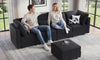 Vesgantti 92" 118" 5/6/8/9 Seats L Shaped U Shaped Modular Sectional Couch with Storage, Velvet Upholstery with Adjustable Backrests & Armrests