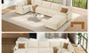 Vesgantti Modular Sectional Sofa, Cloud Couch, Modern Corduroy/Chenille, Height Adjustable, Cloud-Like Comfort, Deep Seat, Movable Ottoman, Couches for Living Room
