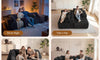 Vesgantti 106"/135" Boneless Cloud Couch with Chaise, No Assembly Required, Deep Seat L Couch, Sectional Modular Sofa, Memory Foam Living Room Couches for Apartment, Corduroy/Chenille