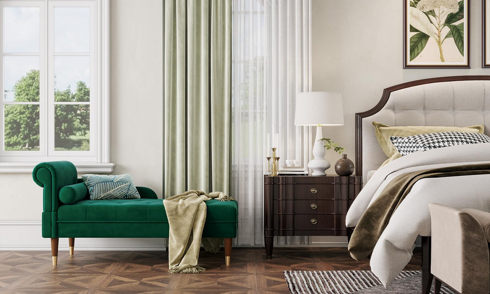 Vesgantti 59" Velvet Chaise Lounge